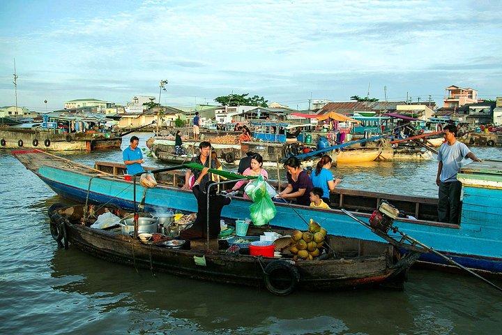 Ein Tag zum schwimmenden Markt von Cai Rang + 1 Tag Mekong