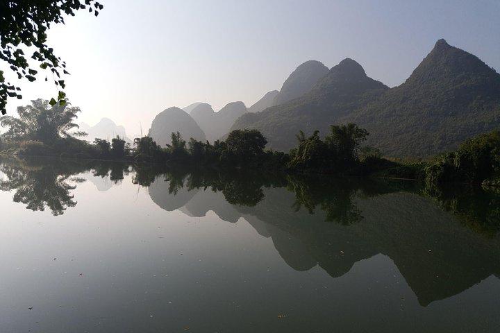 1 Dia Yangshuo Ciclismo Rural e Yulong barco de bambu Tour Privado