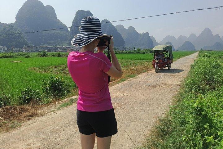 1 Dia Yangshuo Ciclismo Rural e Yulong barco de bambu Tour Privado