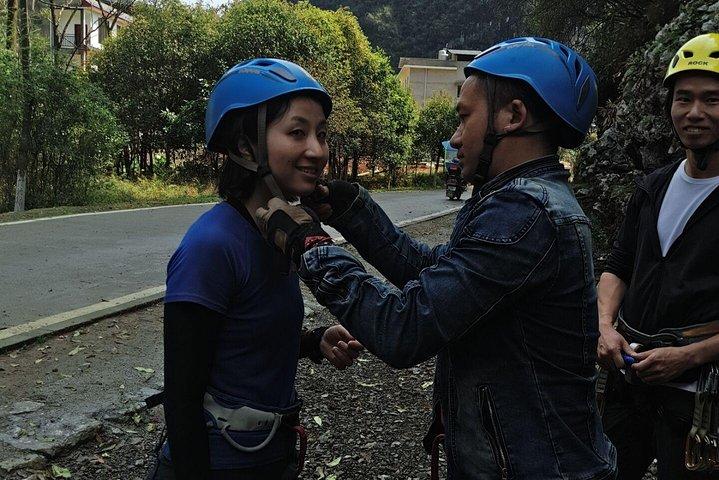 Halvdags Yangshuo klippeklatring privat tur