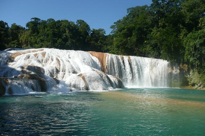 Sito di Palenque, nuotata nell'Agua Azul e nelle cascate Misol-Ha da Palenque