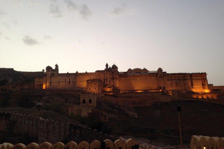 Sound & Light Show På Amber Fort, Jaipur