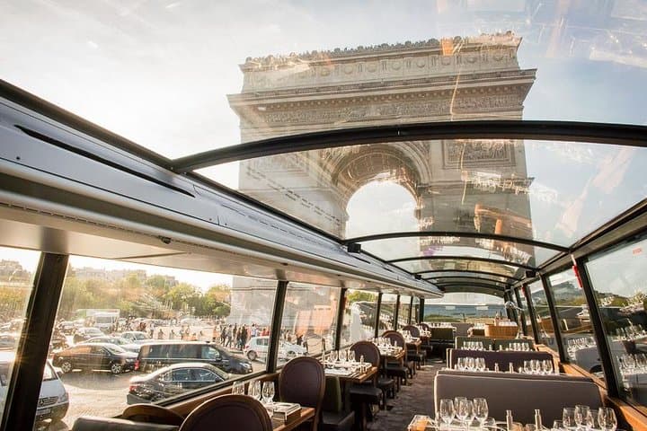 Paris Bustronome Gourmet Sightseeing Dinner on a Panoramic Bus