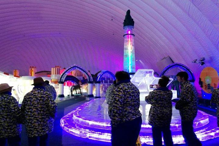 夏の小グループツアー:ハルビン太陽島、屋内氷雪祭り