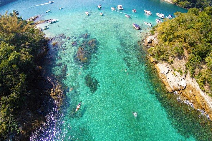 Promenade en bateau à moteur partagée - Super Blue Lagoon - Ilha Grande