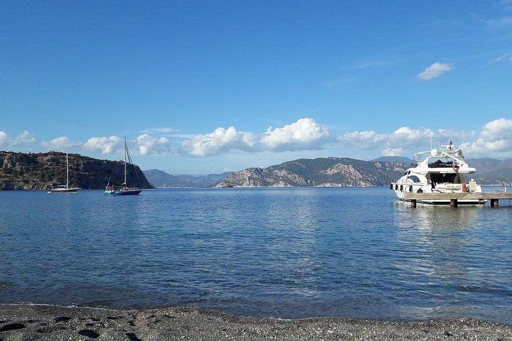 Excursion d'une journée complète en bateau Marmaris avec transferts