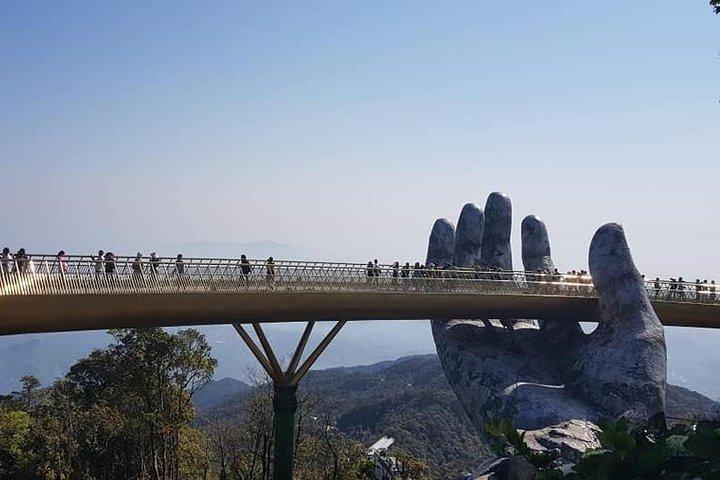 Private Shore Excurson til GOLDEN BRIDGE, BA NA HILL fra TIEN SA eller CHAN MAY Port