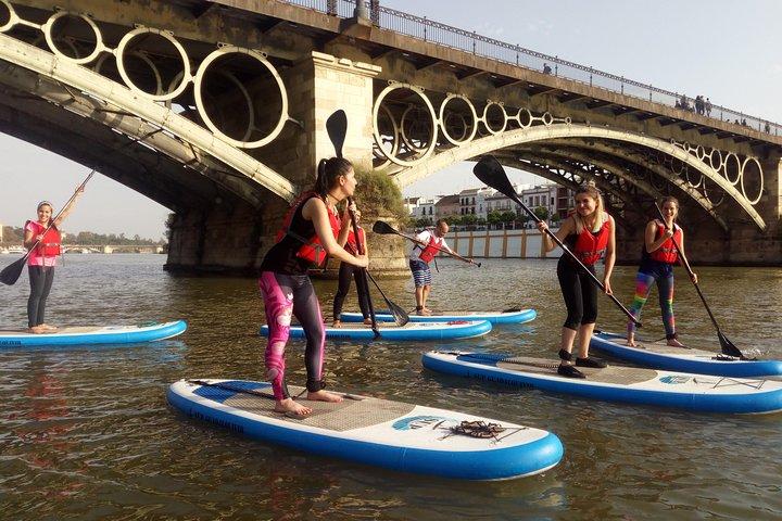 Sevilla Paddle Surf Sup in de rivier de Guadalquivir