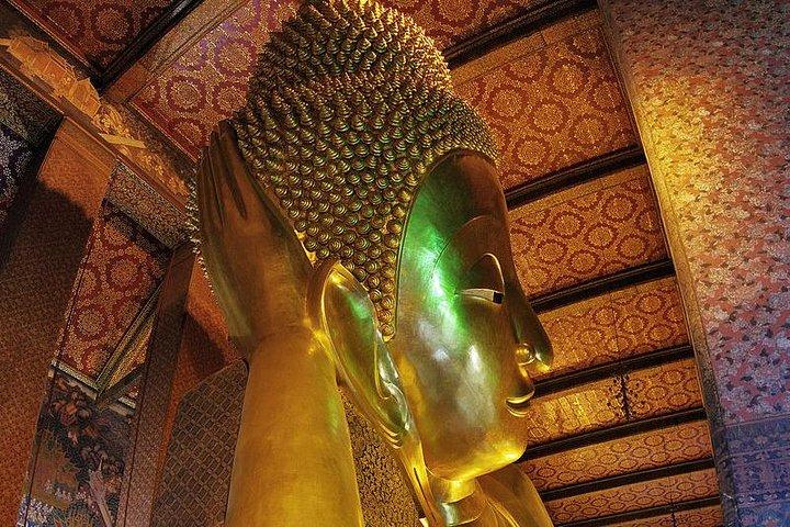 Excursion privée : marché flottant de Damnoen Saduak et temples de Bangkok