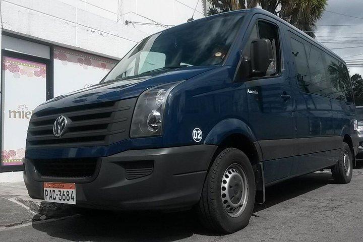 Quito PRIVÉ vertrek transfer van hotels naar de luchthaven