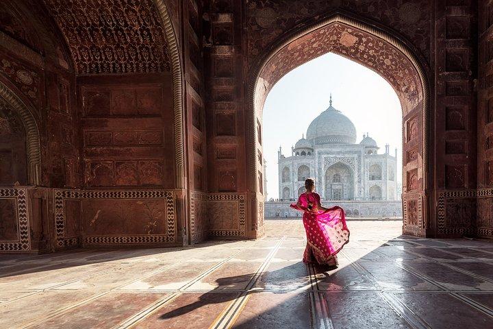 Privater Taj Mahal Tagesausflug von Jaipur bis nach Delhi