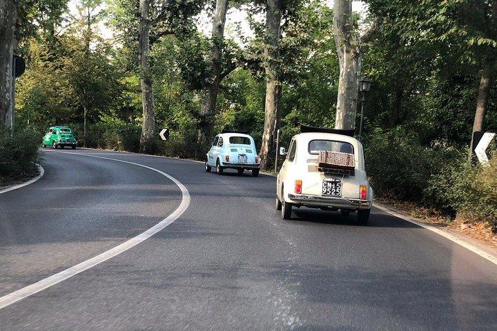 Florence Vintage Fiat 500 Tour : トスカーナの丘、フード&キアンティワイン