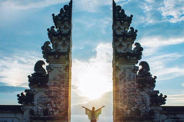 Gateway To Heaven : Lempuyang Gates with Tukad Cepung Waterfall