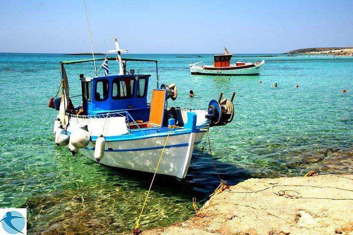 Elafonisi, Kretas eksotiske lyserøde strand! Tur fra Heraklion.