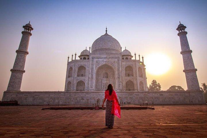 Från Jaipur: Taj Mahal Day Tour med All Inclusive