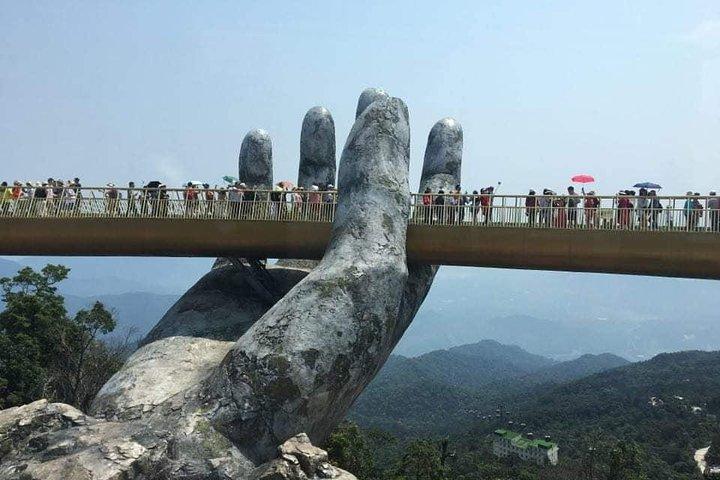GOLDEN BRIDGE & BA NA HILL i tidlig morgen for at undgå folkemængder fra DA NANG eller HOIAN