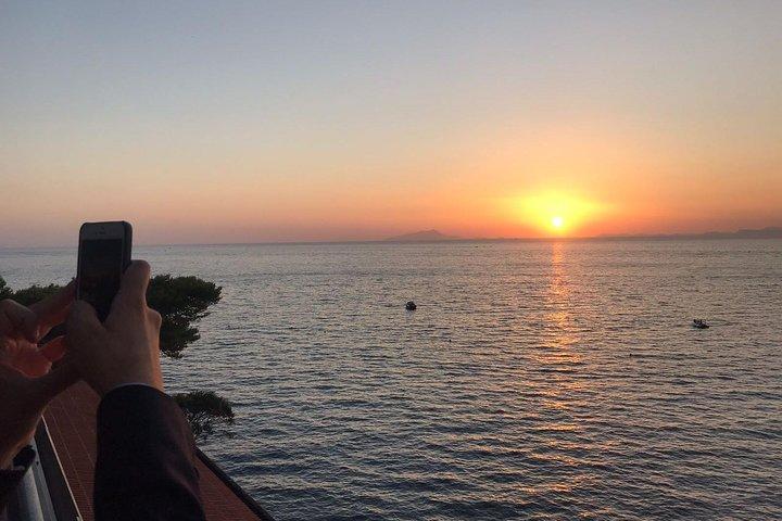 Sunset tour with Mercedes convertible Eclass from Sorrento peninsula or Positano