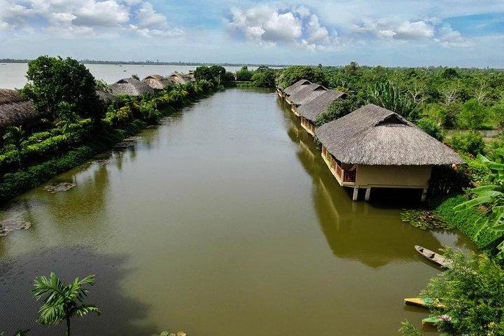 LUXO PRIVADO Mekong 1 dia com ciclismo, pesca, aula de culinária e almoço para churrasco