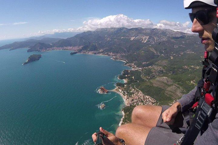 Budva : Budva Riviera Parapendio tandem esteso