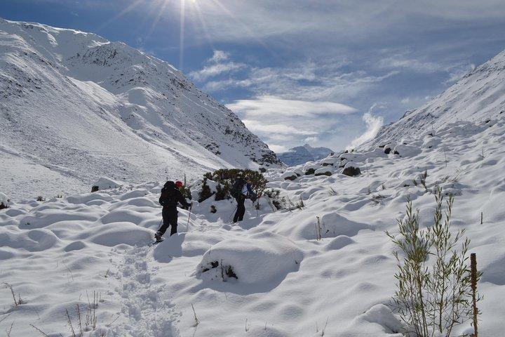 Private Snowshoes Hike Full Day-ervaring in Cajón del Maipo vanuit Santiago