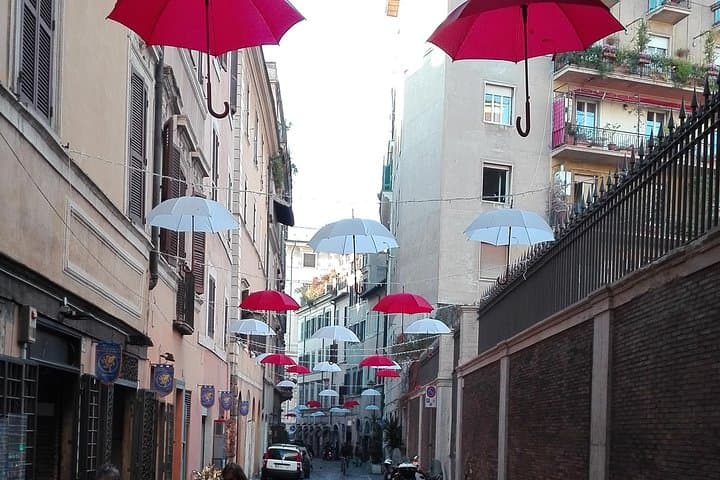 City walk through Spanish steps, Trevi fountain, Pantheon, Navona, Angel Castle