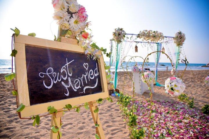 Eksotisk strandbryllupsceremoni i Sri Lanka