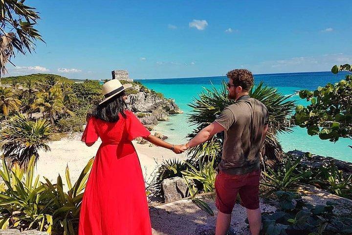 Cancun tour 4x1 Tour Tulum, Coba, Cenote och Playa del Carmen