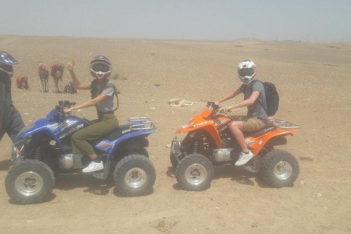 Quad Biking & camel ride Agafay desert with Lunch or dinner