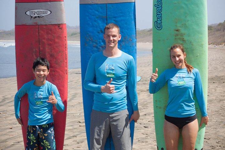 Private Surfing Lesson in Playa Grande for beginners and intermediates