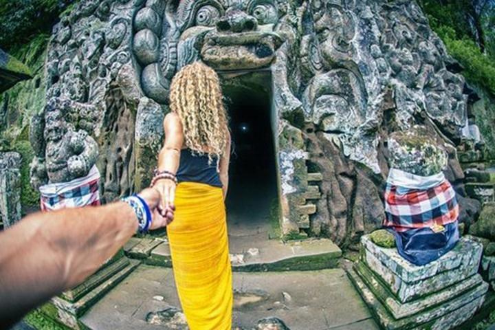 Bali Elephant Cave, Ubud en Waterfall Privétour met lunch