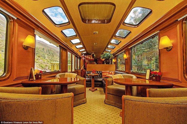 Treno di prima classe per Machu Picchu + autobus per l'ingresso