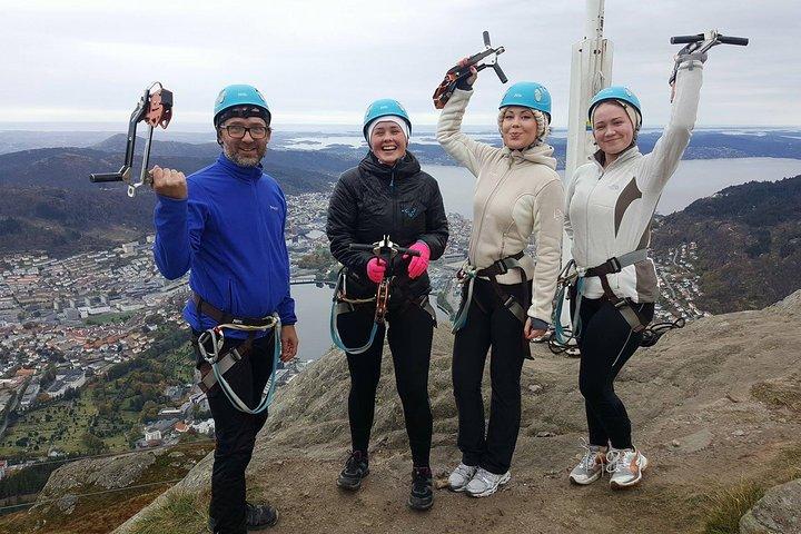 Zipline vid Mt Ulriken i Bergen