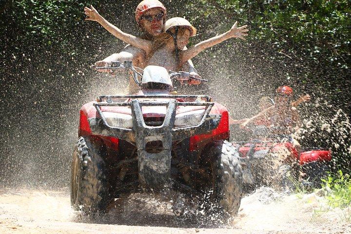 アウトドア コンボ ツアー : カンクンとリビエラマヤからの Waverunner または Speedboat による ATV
