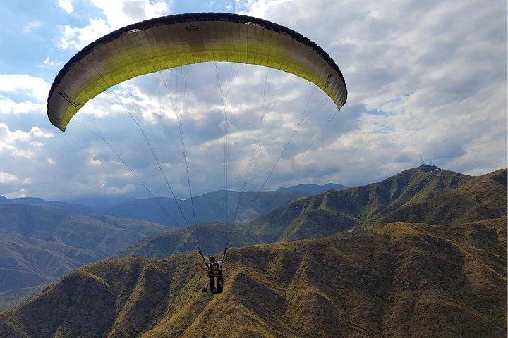 Parapente experiencia de vuelo libre sobre la precordillera