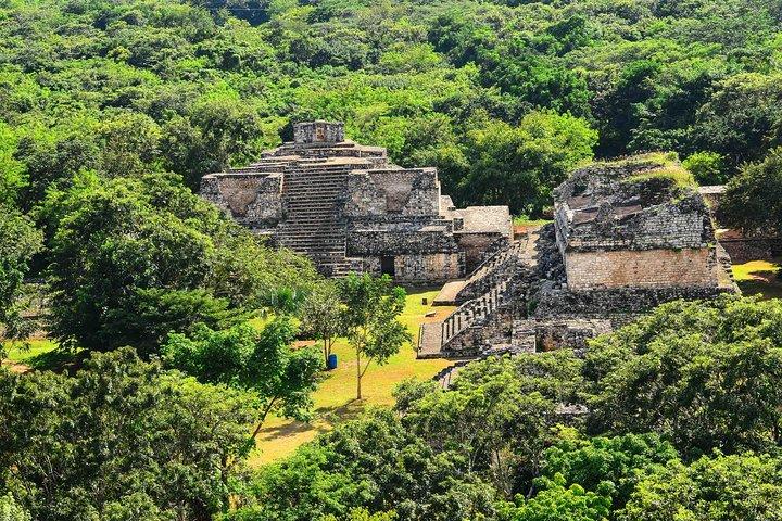 Ek Balam, Rio Lagartos og Las Coloradas privat tur fra Cancun