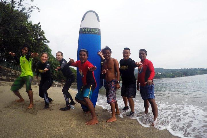 Groeps surfles Senggigi Lombok