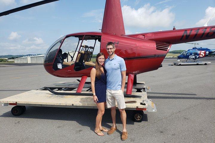 Passeio de helicóptero no centro de Nashville