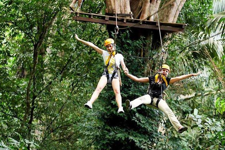 Tolles ATV-Bike 1 Stunde mit Zipline Adventure 18 Platforms