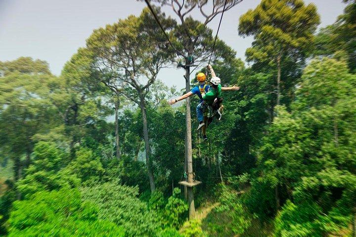 Tolles ATV-Bike 1 Stunde mit Zipline Adventure 18 Platforms