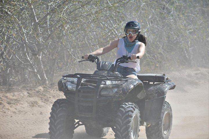 Tour in ATV singolo dalla spiaggia e dal deserto di Migriño