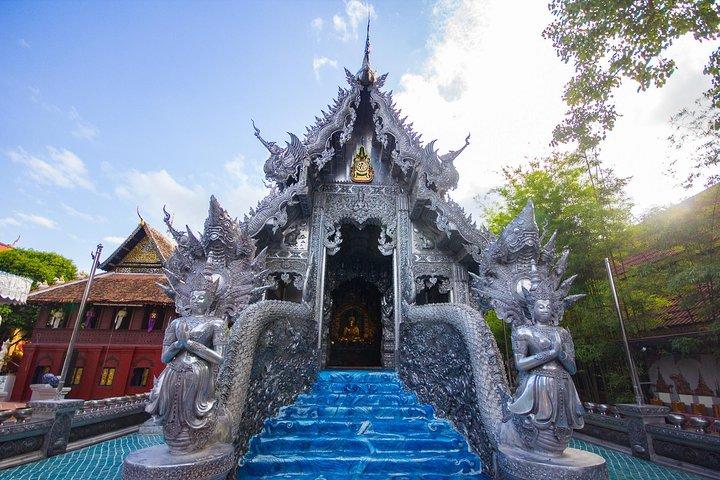 Privat tur: Opdag 8 Chiang Mai-templer og krydstogter langs floden Mae Ping