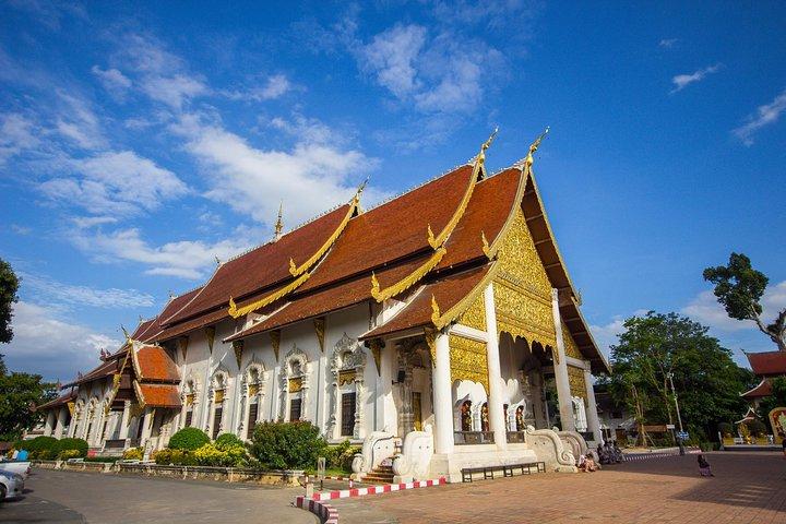 Privat tur: Opdag 8 Chiang Mai-templer og krydstogter langs floden Mae Ping