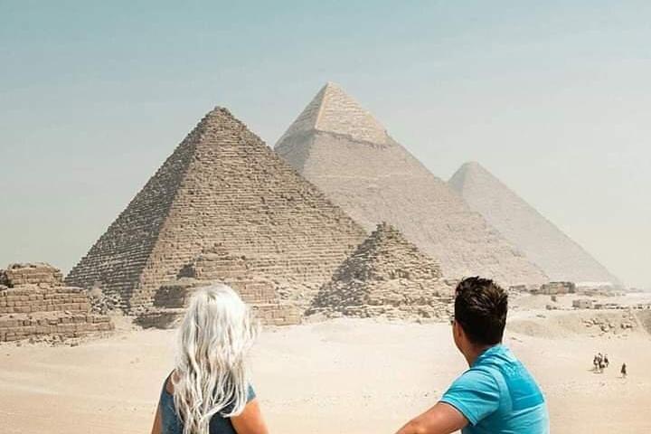 Cairo Layover Tours Bezoek Giza Pyramids & Felucca Nile trip vanaf de luchthaven van Caïro