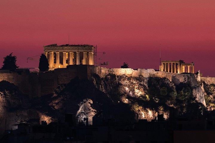 Visite privée des sites illuminés d'Athènes