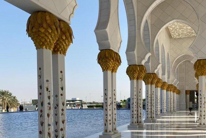 Excursion d'une journée à Abu Dhabi avec la grande mosquée Sheikh Zayed