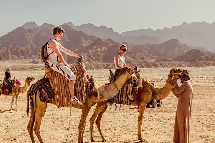 Hurghada: Jeep Safari, Camel Ride e Bedouin Village Tour