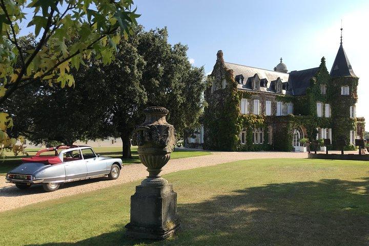 3H tour privado da cidade de Bordeaux e vinhas em um Citroën DS