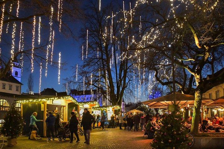 Ljubljana Festligt dekoreret vandretur
