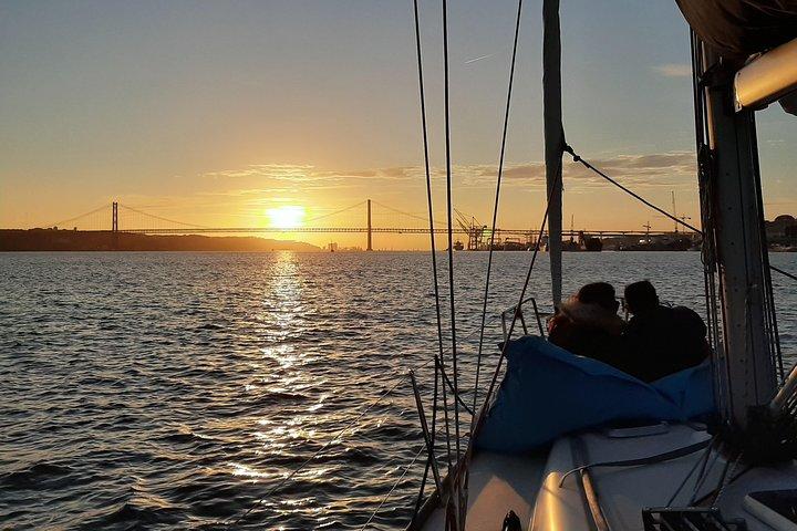 Lisbon: Best Views from a Sailboat-Sunset or Day Shared Tour