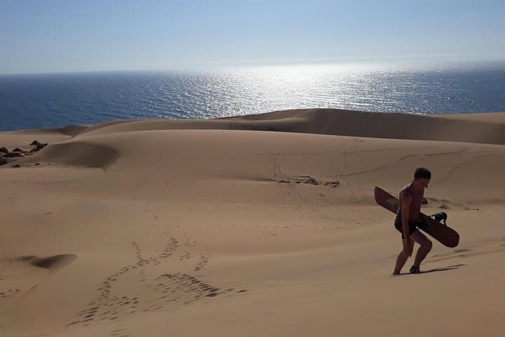 Sandboarding guided experience from Agadir